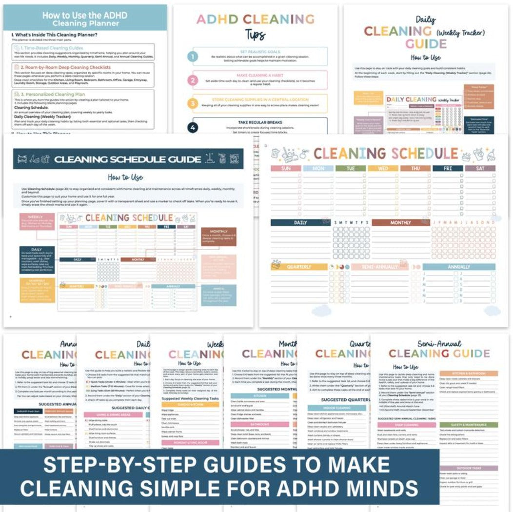 Heizune™ - ADHD Cleaning Planner 2026